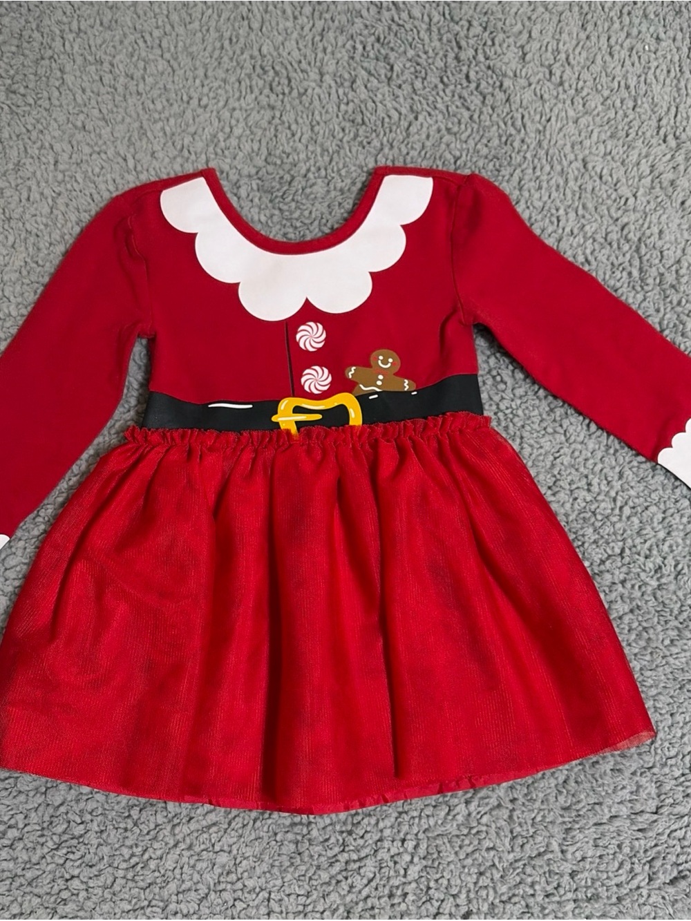 Red Mrs. Claus Holiday Tutu Dress